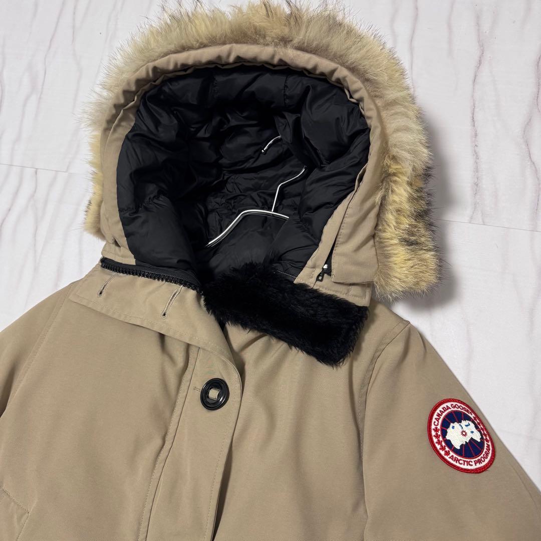 希少色✨TAN カナダグース ブロンテパーカ ファー付き ベージュ M相当