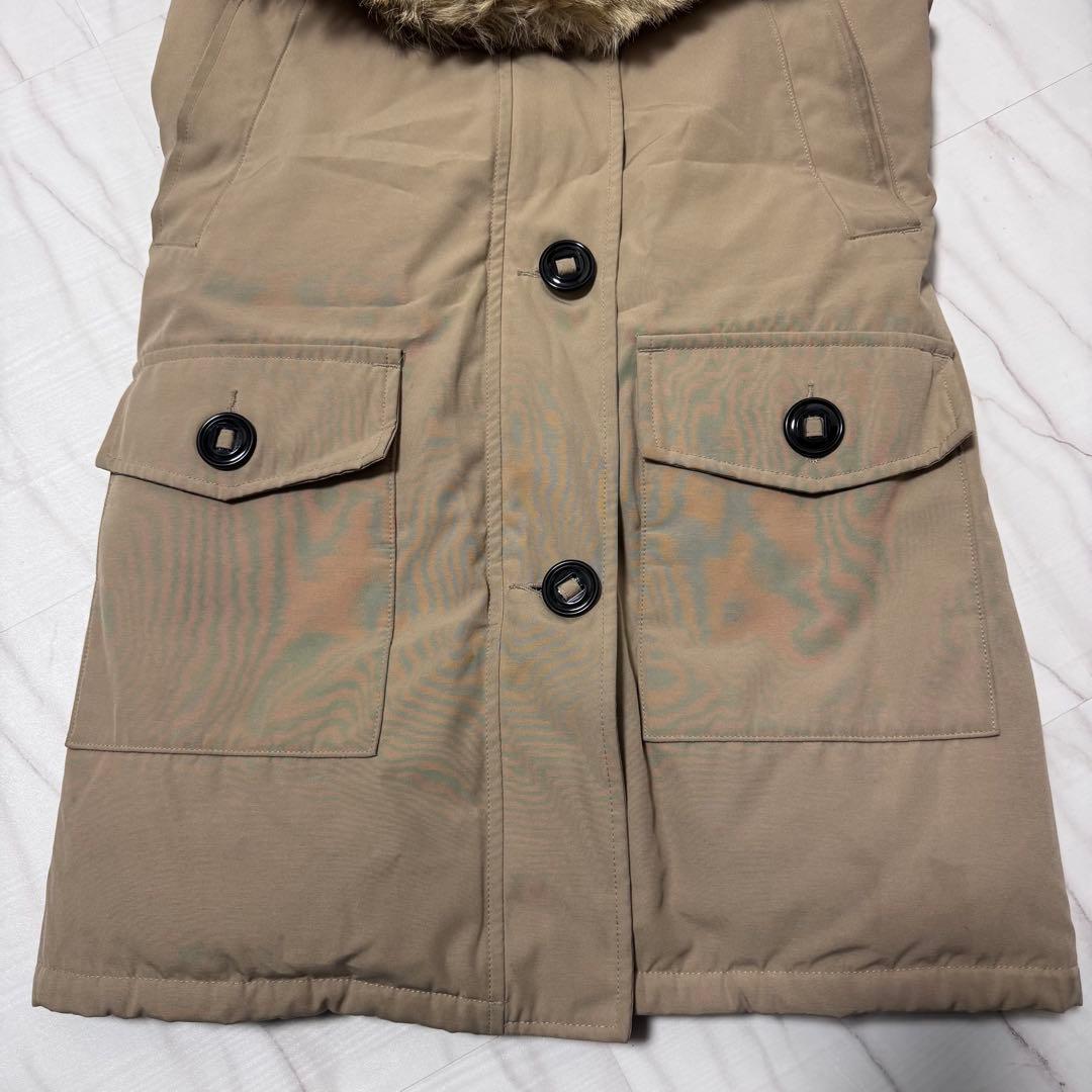 希少色✨TAN カナダグース ブロンテパーカ ファー付き ベージュ M相当