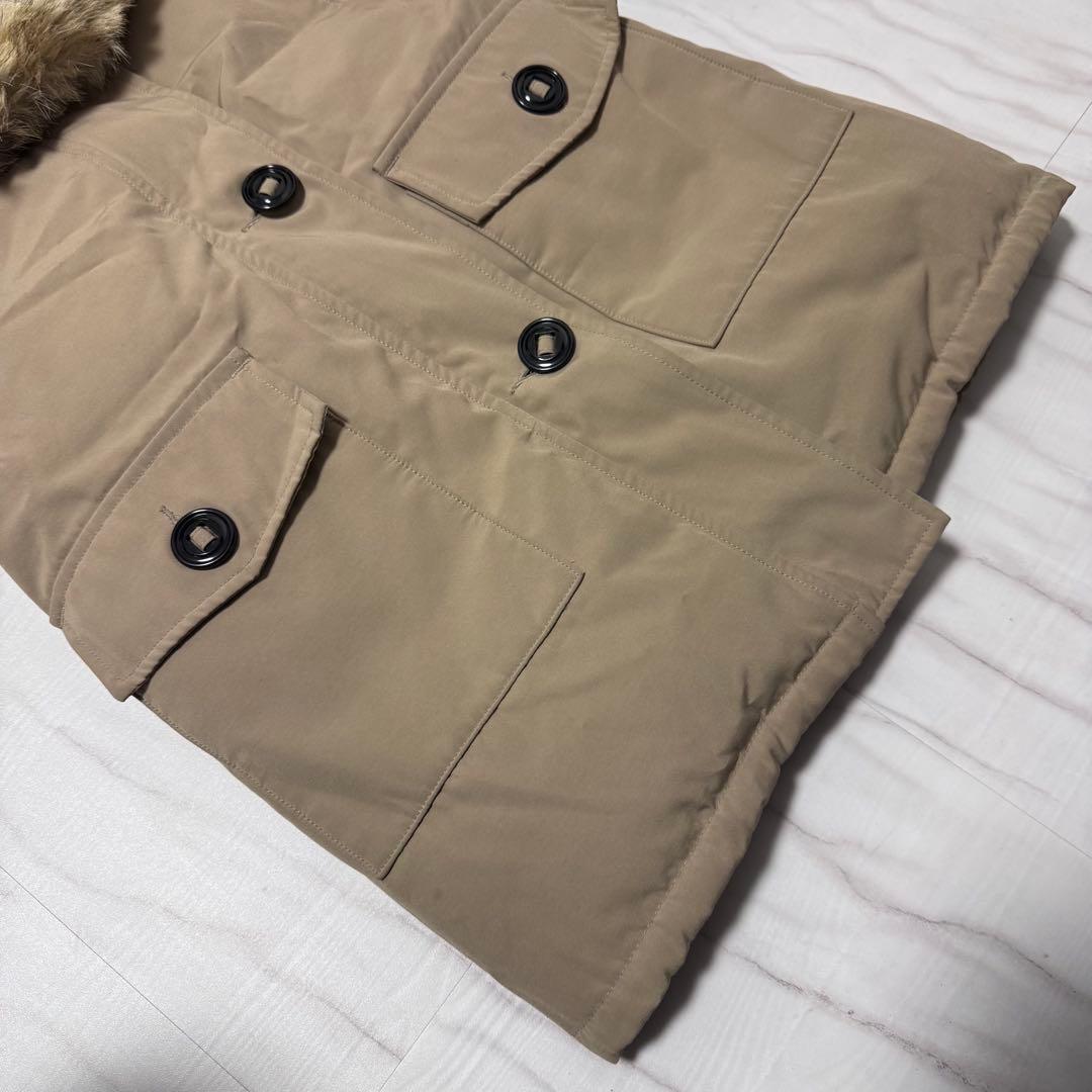 希少色✨TAN カナダグース ブロンテパーカ ファー付き ベージュ M相当