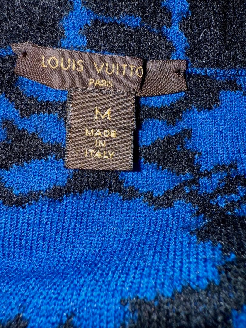 牛牛さま専用　ルイヴィトン　黒と青のパターンワンピース