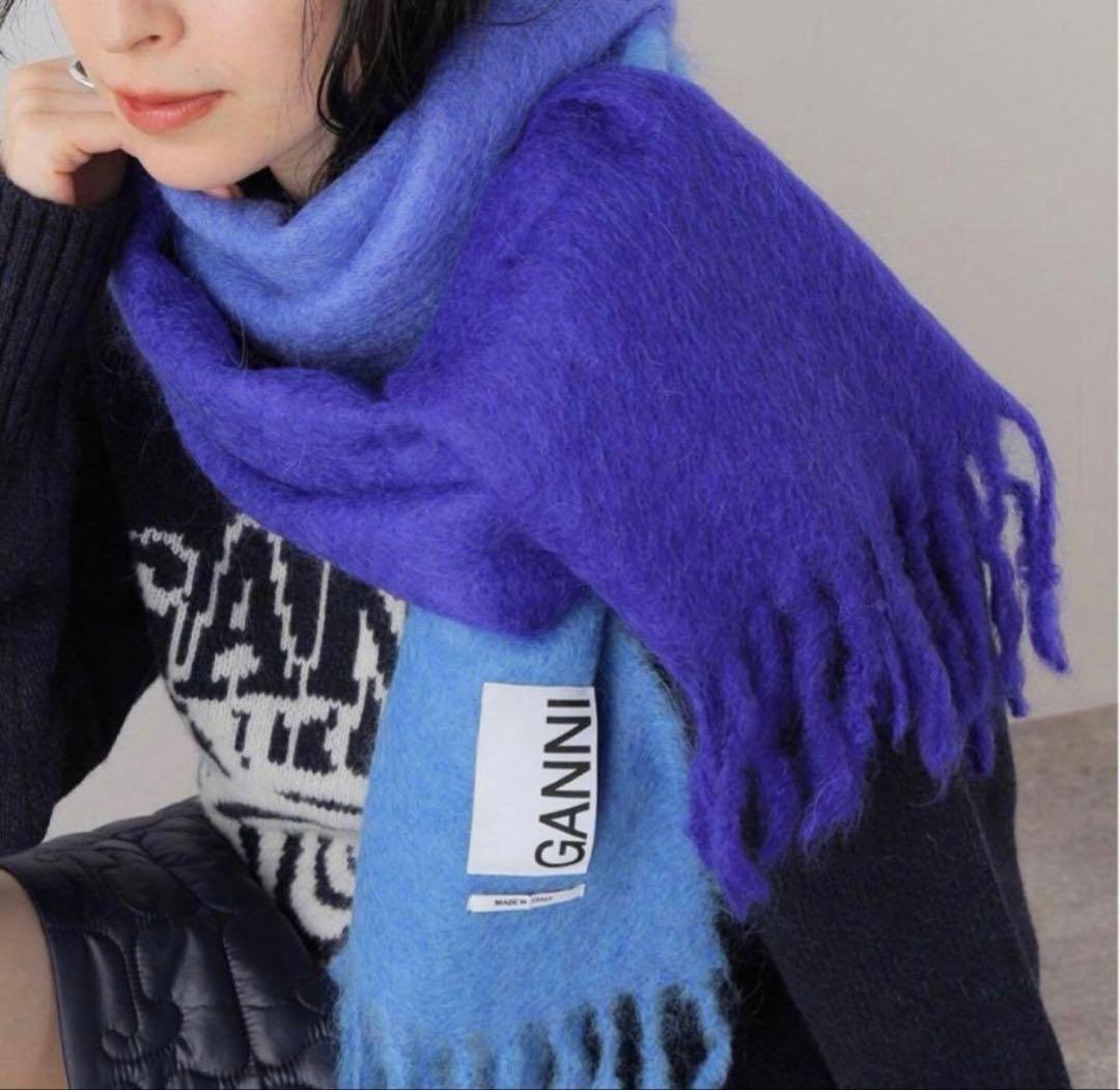 GANNI/ガニー モヘアマフラー