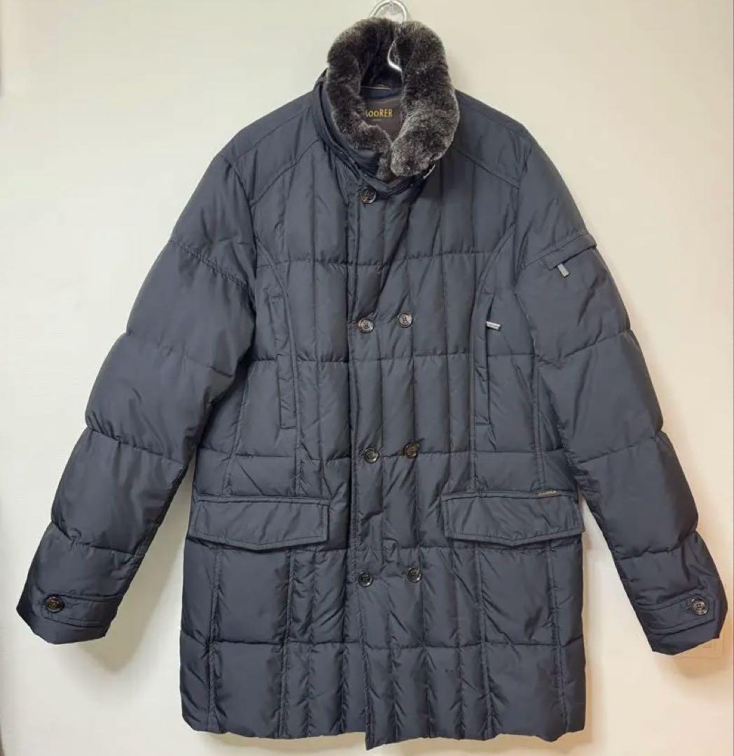 【美品・ムーレー】ダウンジャケット モーリス ネイビー 58サイズ