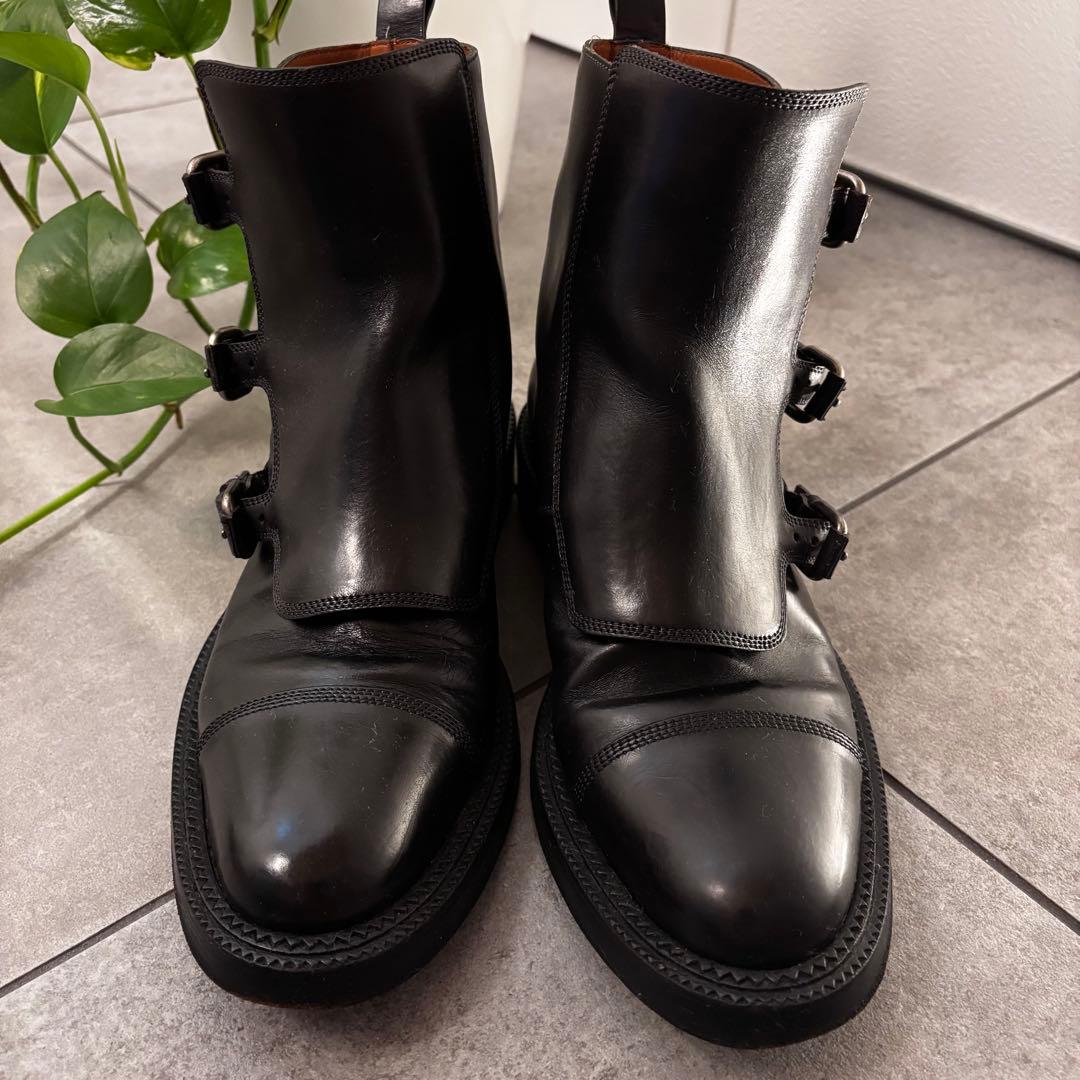 SARTORE ショートブーツ　モンクストラップ　24㌢　黒　ブーツ　サルトル