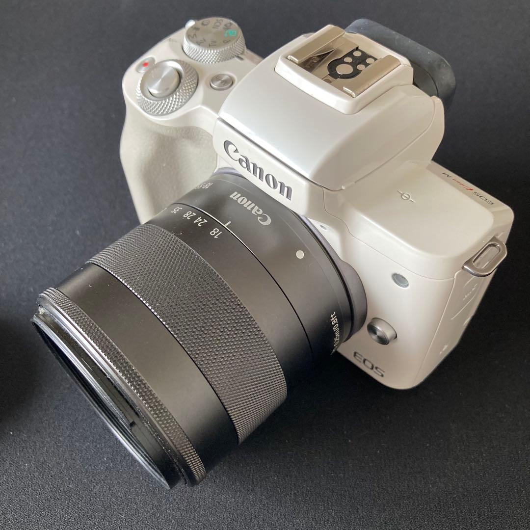 【美品】Canon EOS kiss M 18-55mm ミラーレスカメラ