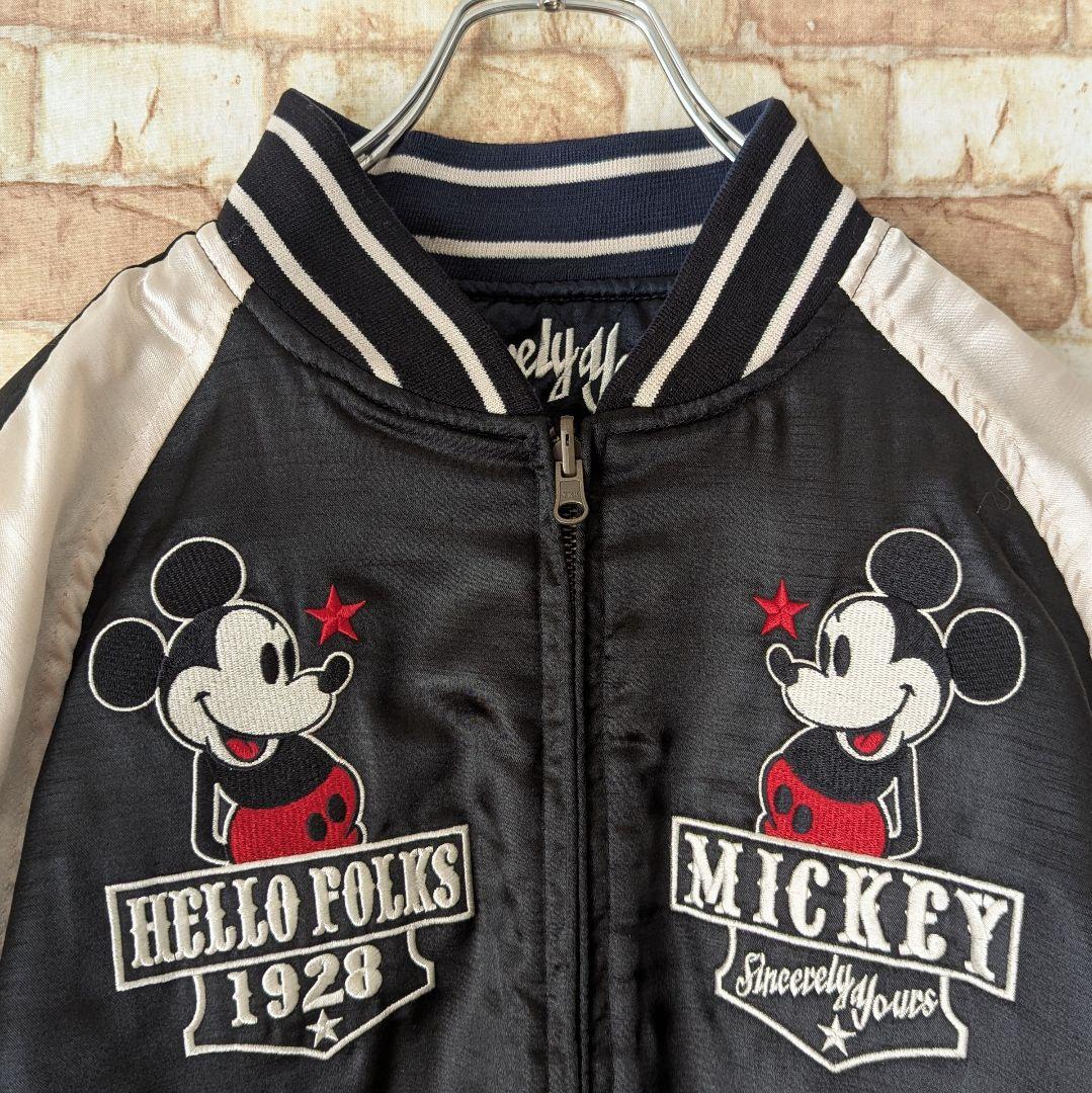【ミッキーマウス好き必見‼】Disney スカジャン リバーシブル ヴィンテージ