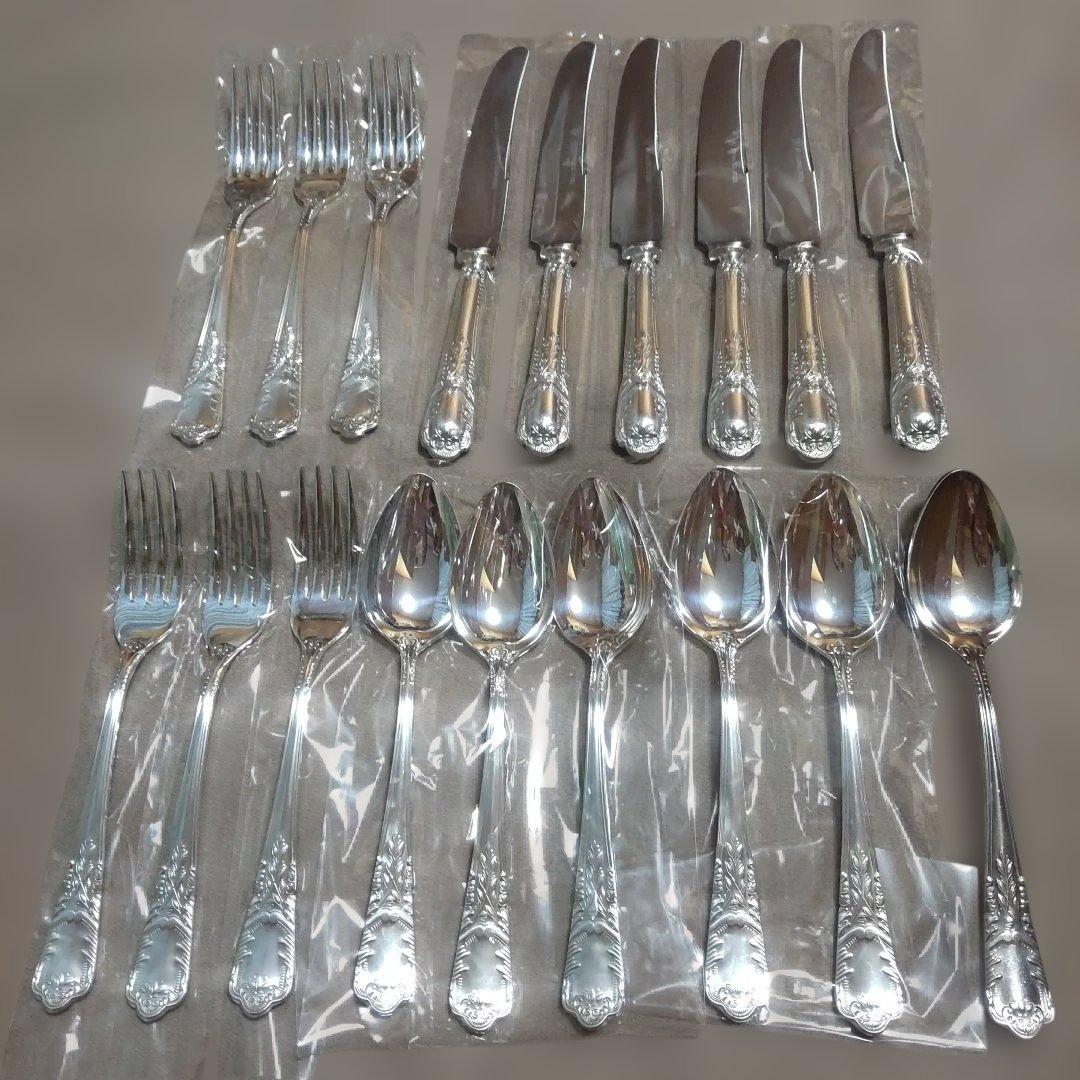 燕物産月桂樹 デザート用カトラリー18本セット