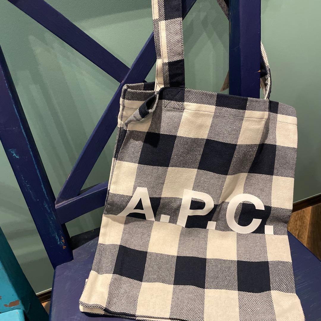 A.P.C. チェック柄 エコバッグ新品