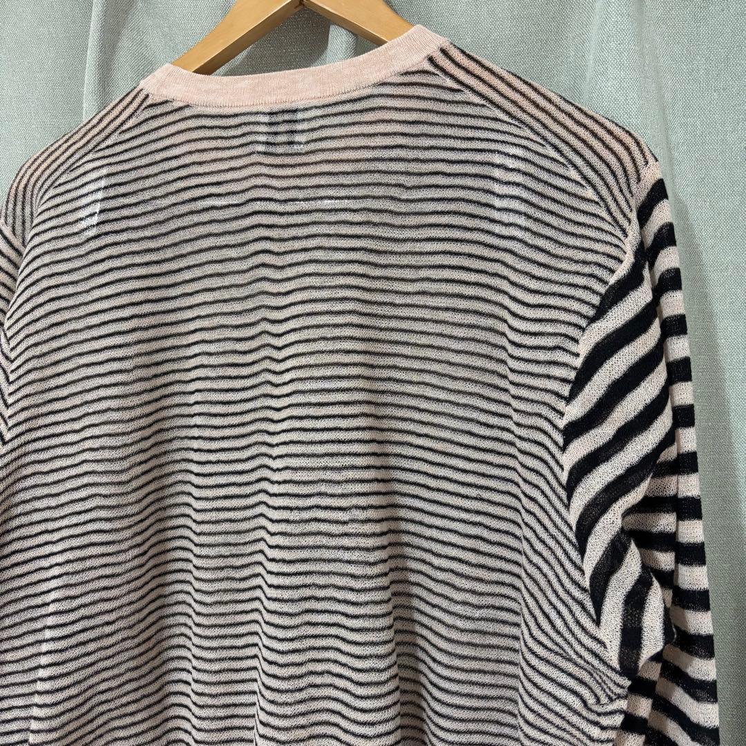 6 UNITED ARROWS シアーボーダークルーネックプルオーバー