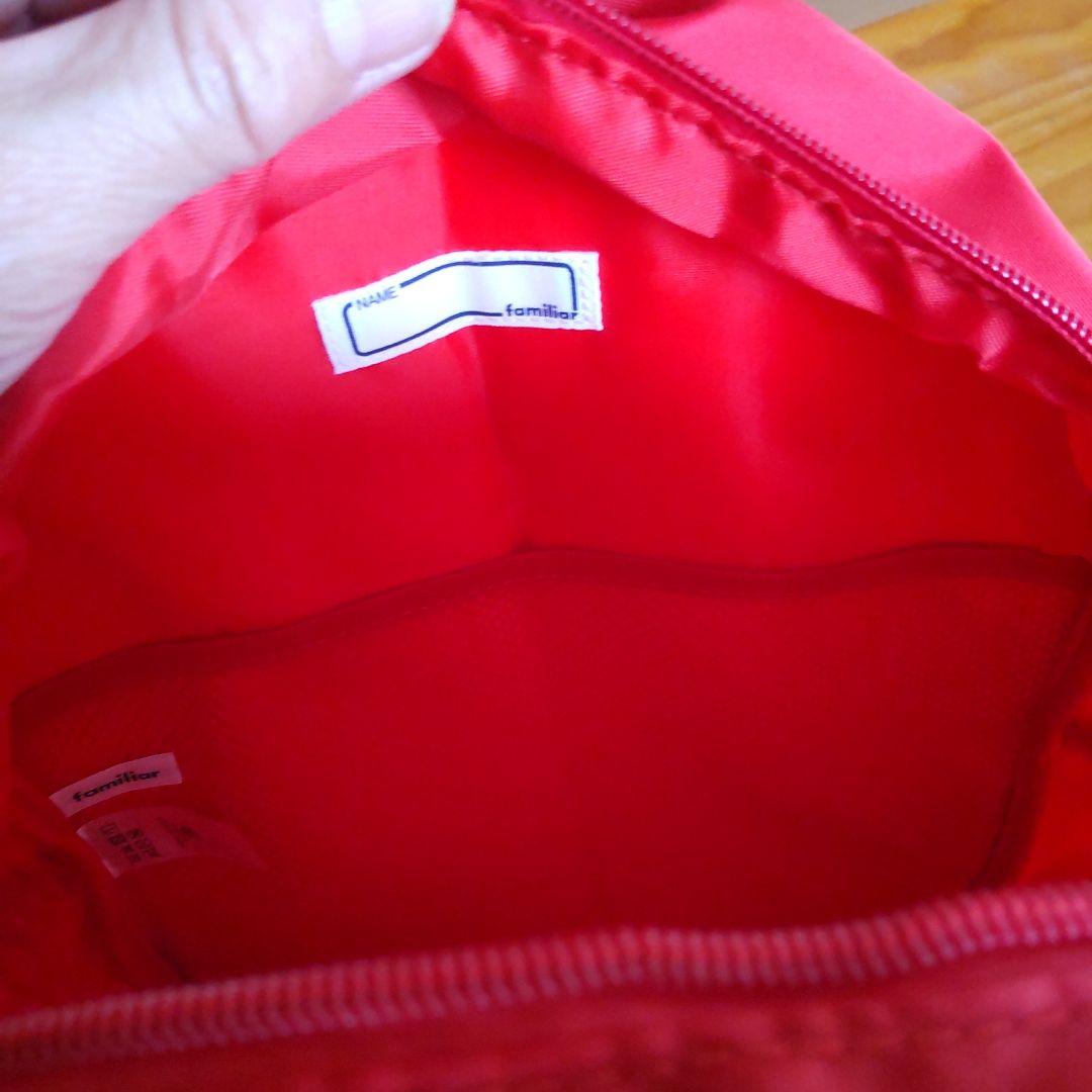 《新品》familiar（ファミリア）赤 ファミリア リュックサック