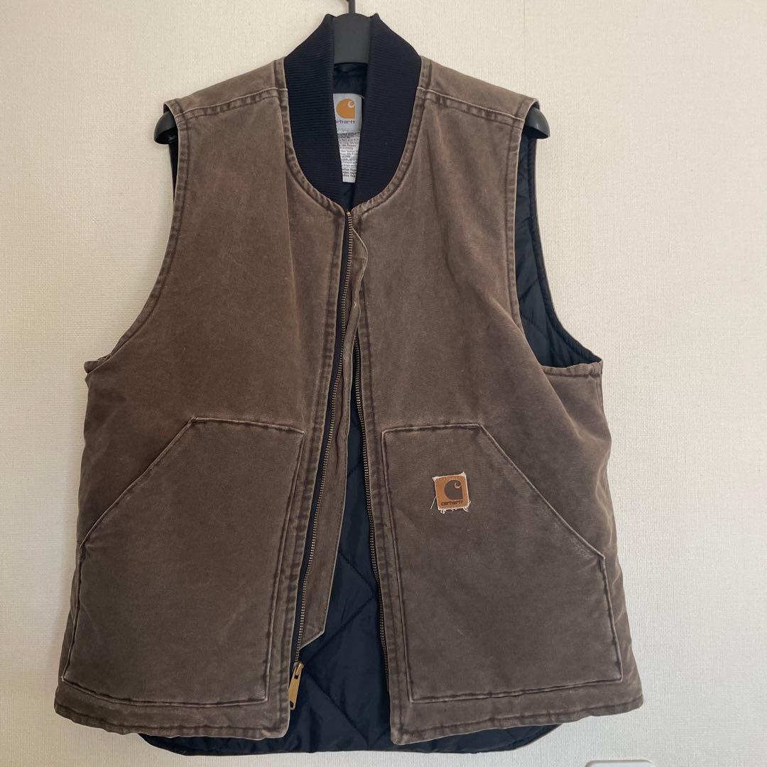 【目立った傷汚れ無し】Carhartt ブラウン ベスト