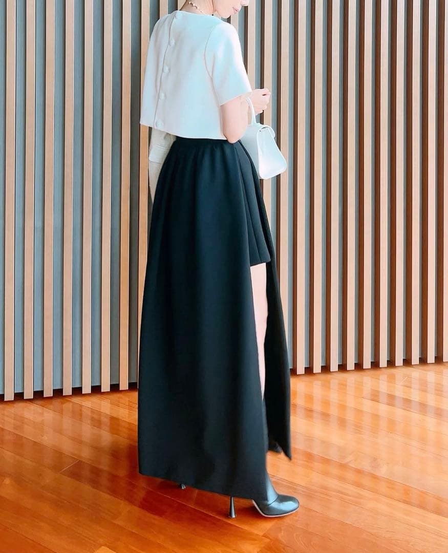 最終お値下げ　Pachman パハマン スカート ブラック 日本製 変形デザイン