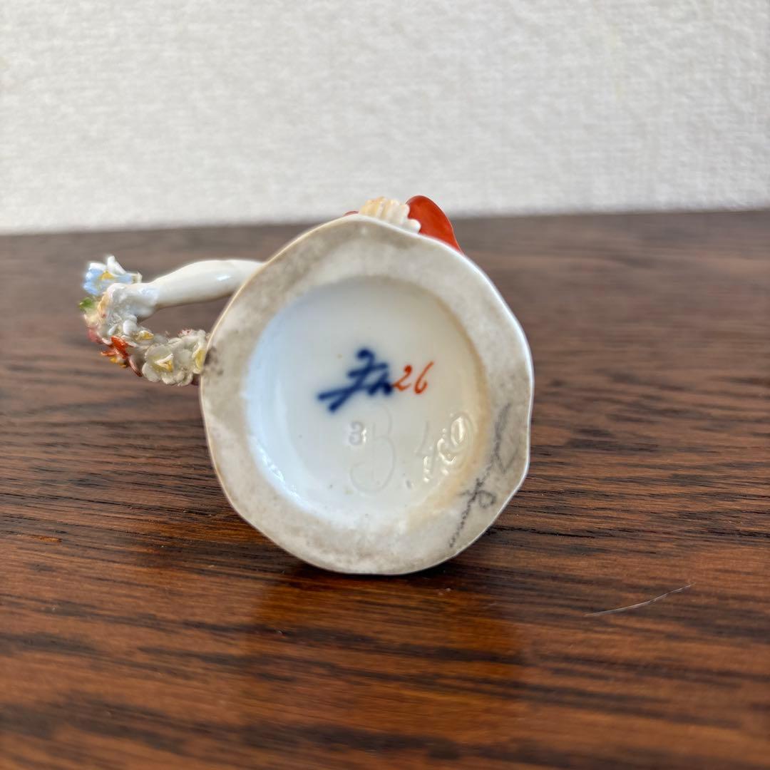 マイセン　エンゼル　置物　フィギュリン　人形　アンティーク　陶磁器