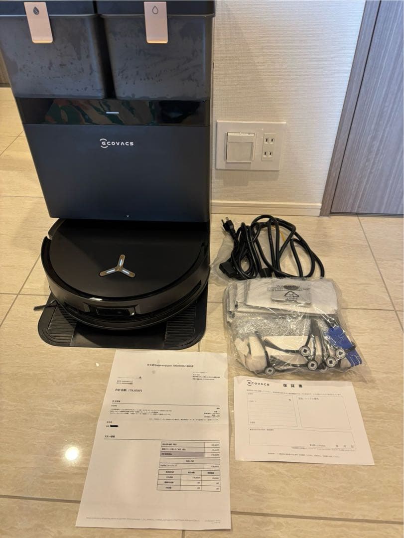 【保証書購入証明付】ECOVACS DEEBOT X8 PRO ロボット掃除機