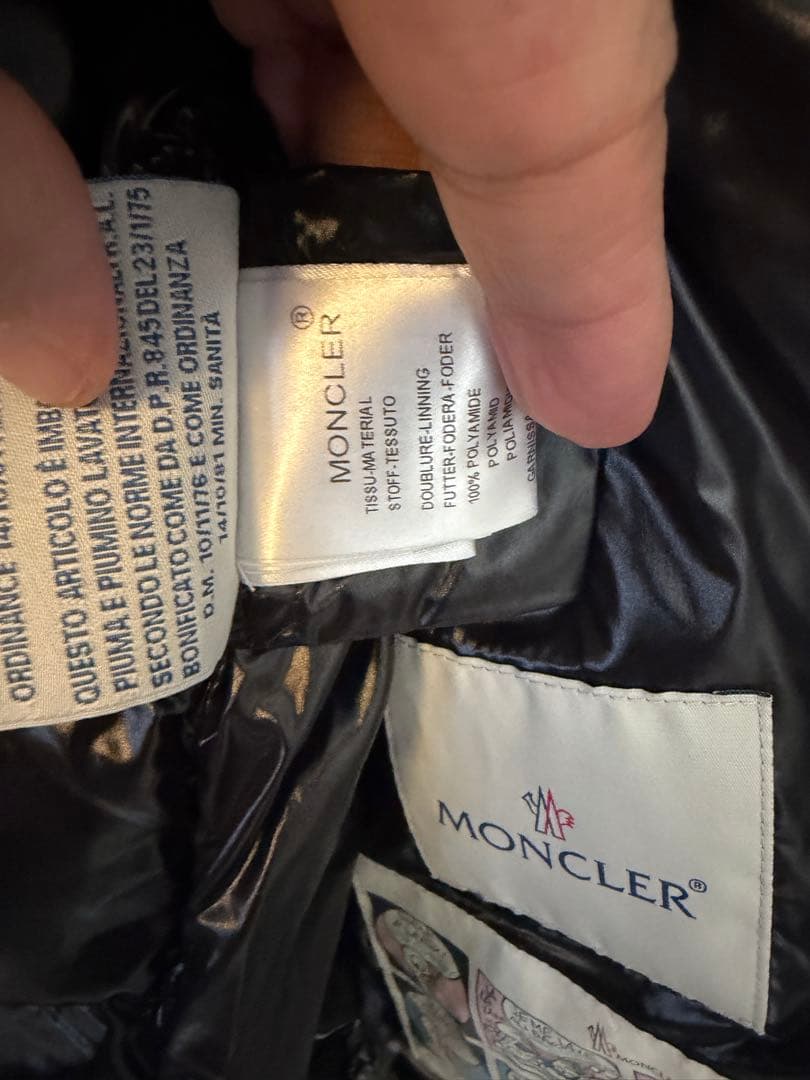 【美品】モンクレール MONCLER バディ BADY ブラック サイズ0