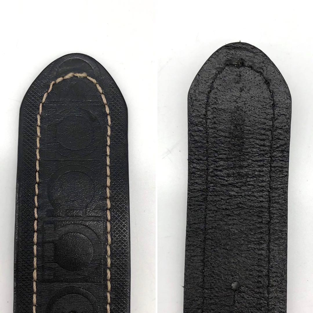 ✨希少・美品✨フェラガモ ベルト ダブルガンチーニ シルバー金具 レザー 黒