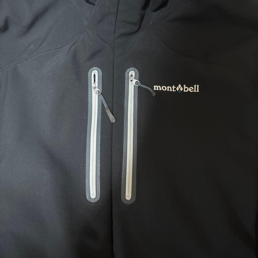 モンベル パウダーシェッドパーカ Sサイズ ブラックマウンテンパーカー