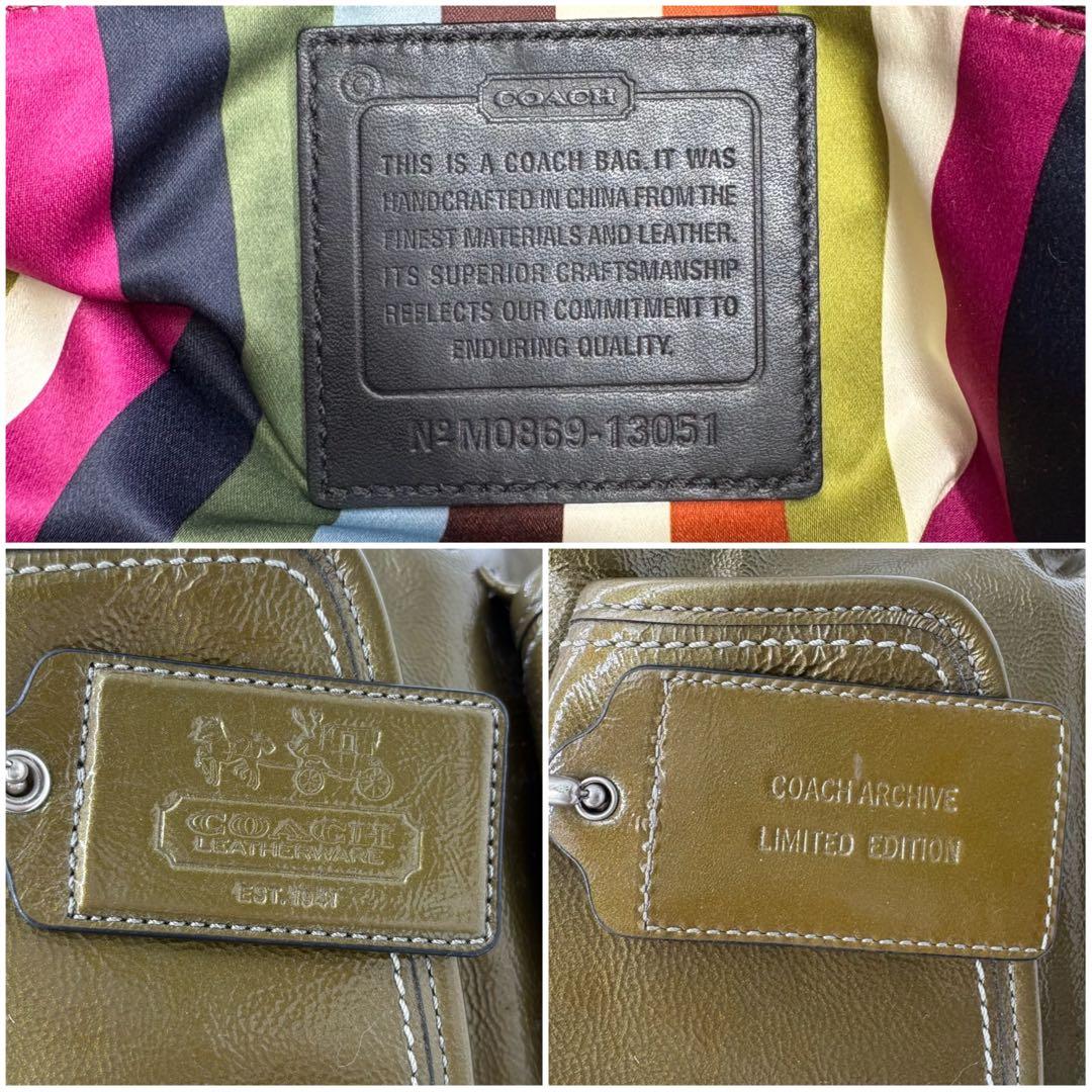 バッグ Vintage Coach Ltd Ed Peyton Legacy Green