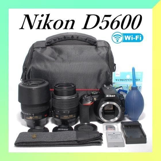 ✨Nikon D5600 ✨Wレンズ✨ショット数極小✨初心者モデル✨一眼レフ