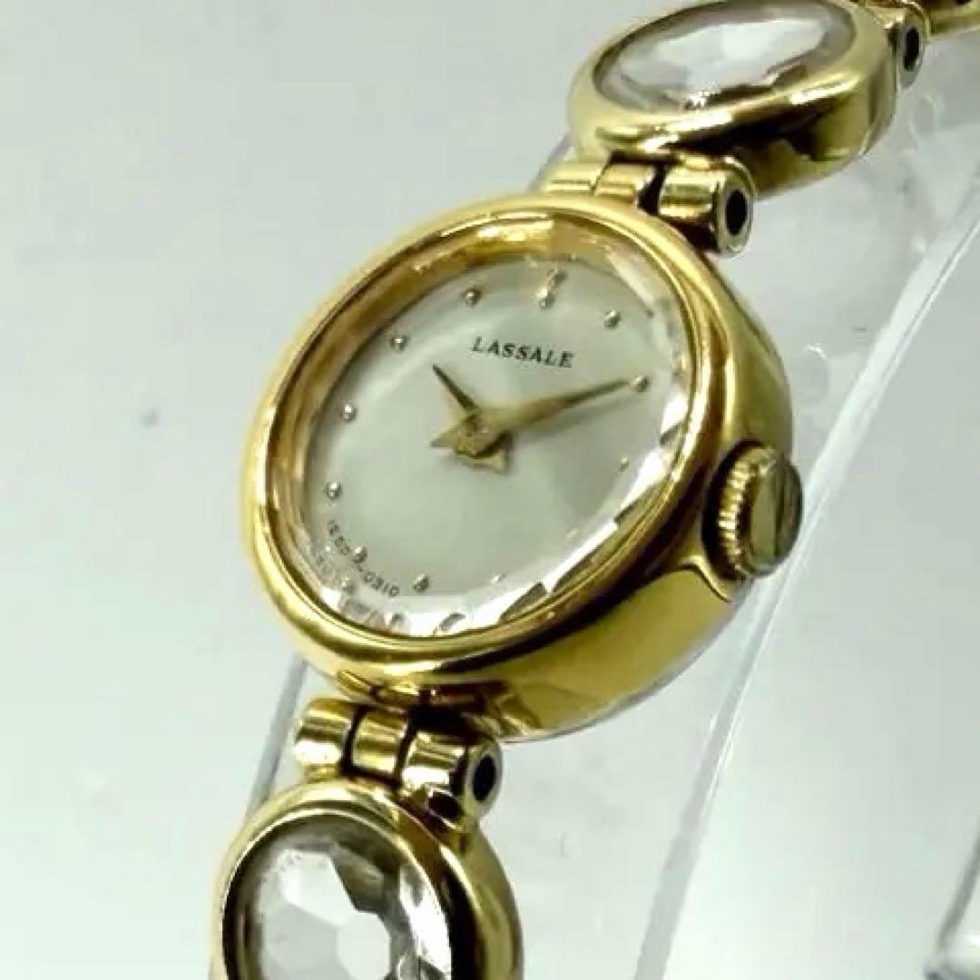 稼働/新品電池✨セイコー ラサール 1E50-0129 バングルウォッチ ブレス