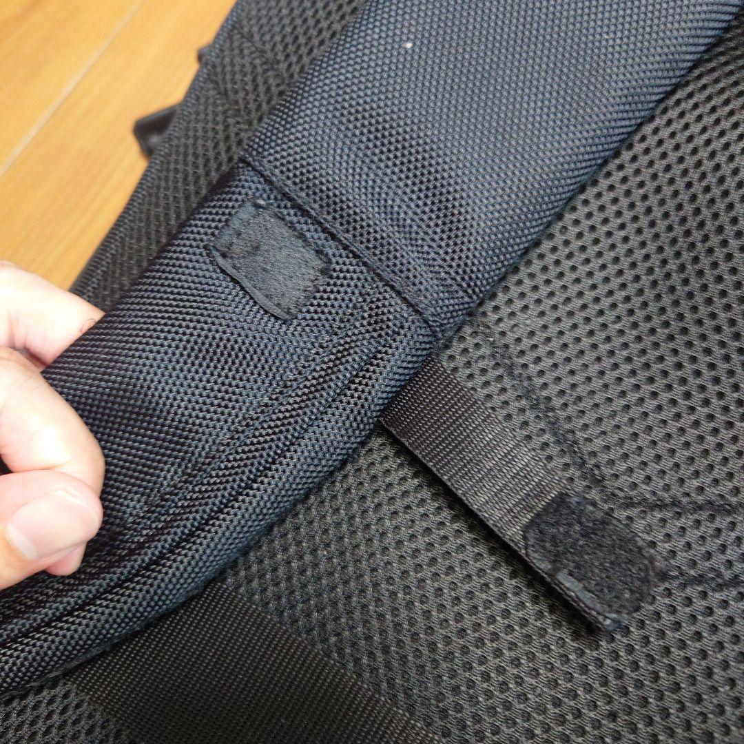 【美品】ace製　ブラックナイロンビジネスリュック