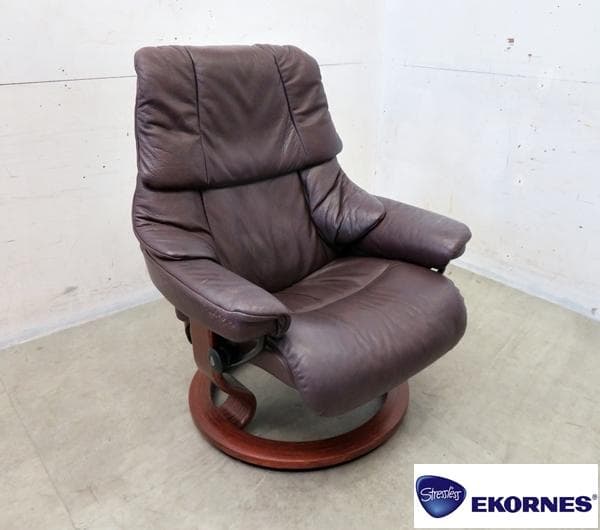 美品■ノルウェー■本革■エコーネス■ストレスレスチェア■レノ・M■リクライナー