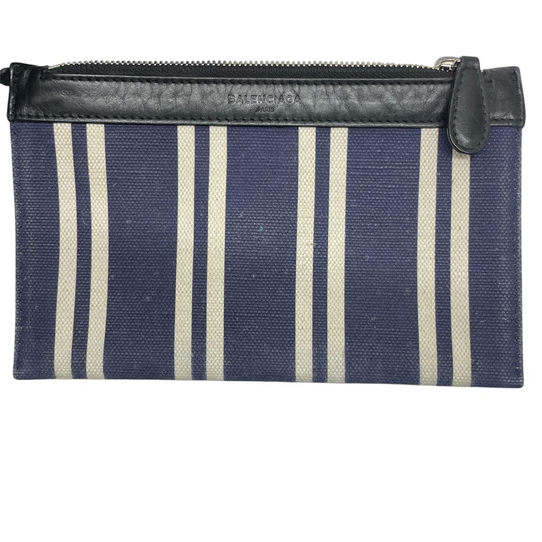 バレンシアガ トートバッグ ネイビーカバス キャンバス A4 ネイビー大容量