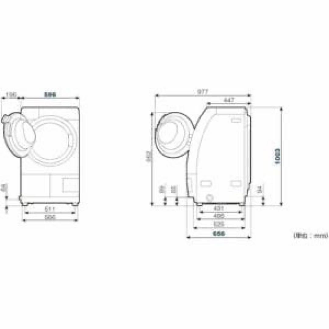 2025年式/未使用ドラム式洗濯乾燥機/YMW-YV90N