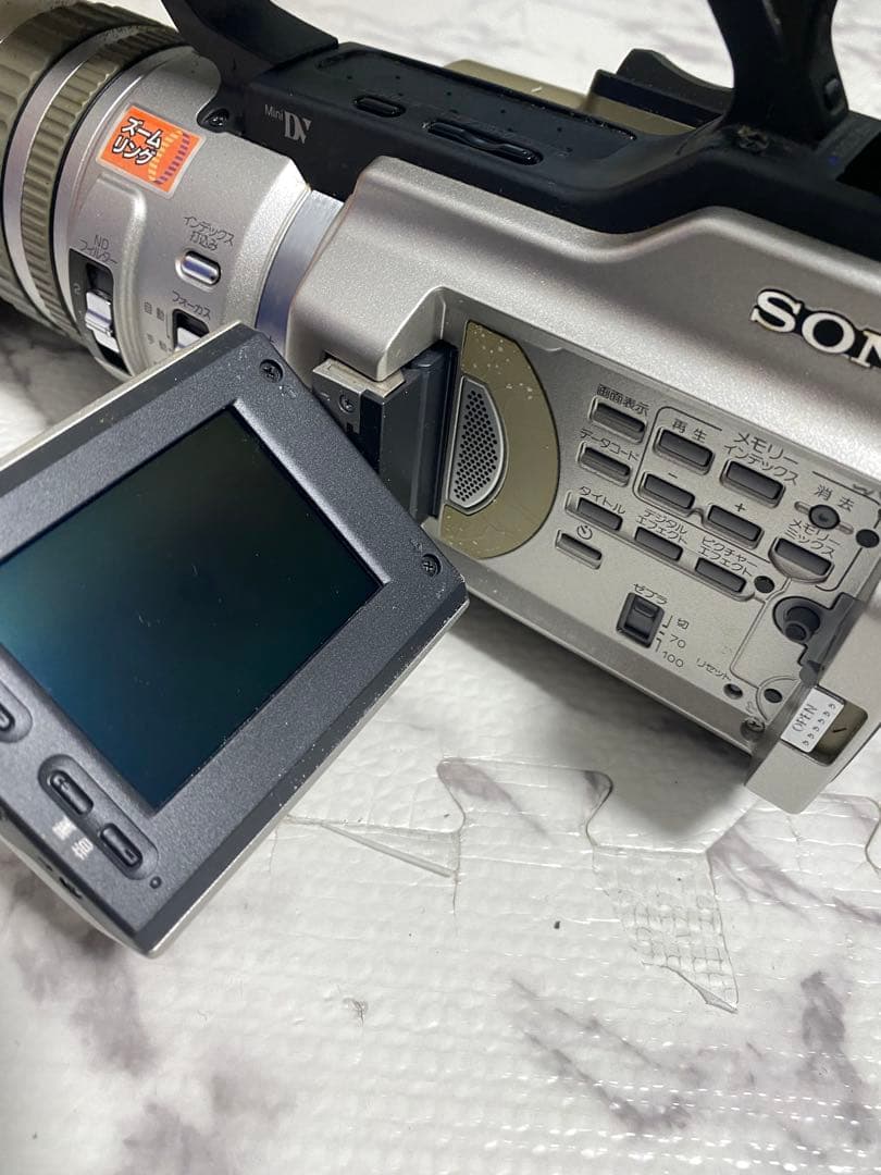 SONY DCR-VX2000 VX2100 業務用ビデオカメラ 本体 通電確認