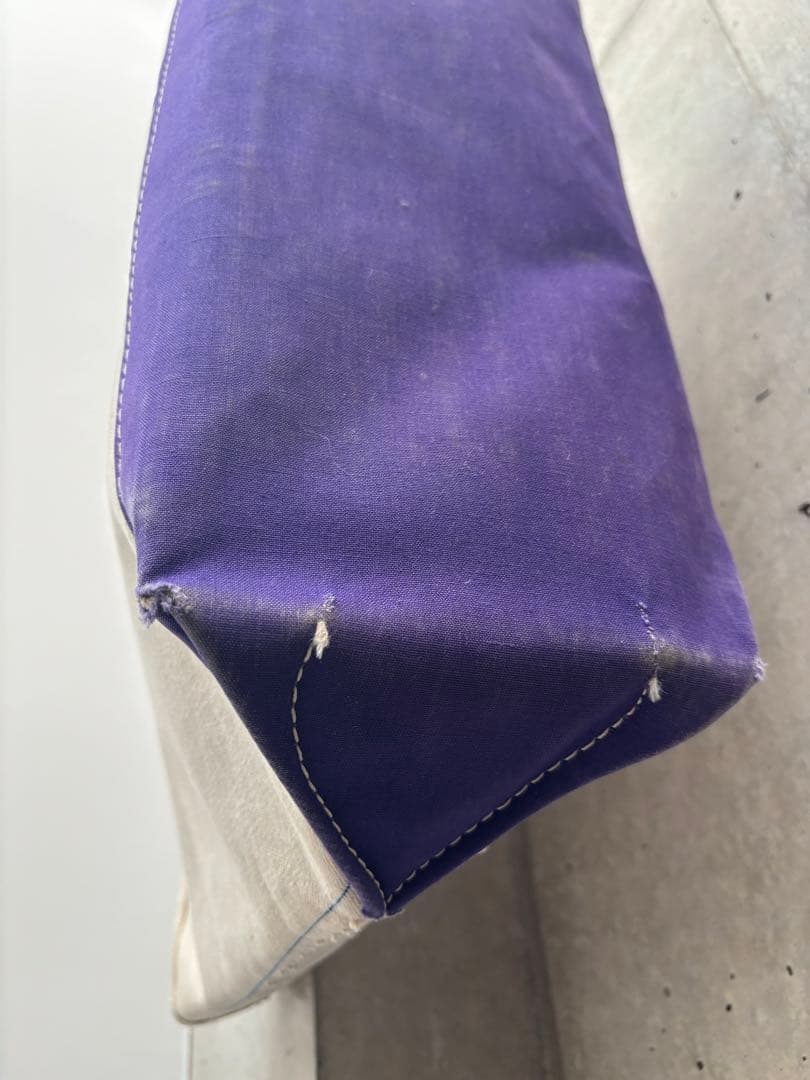 ll bean トートバッグ パープル 筆記体タグ