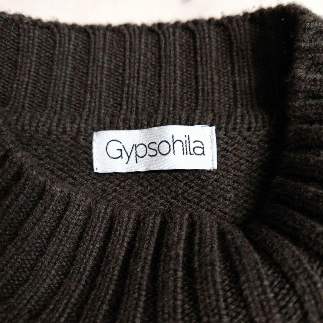 美品♪ ジプソフィア カシミヤ ウール ニット フリーサイズ ダークグレー系