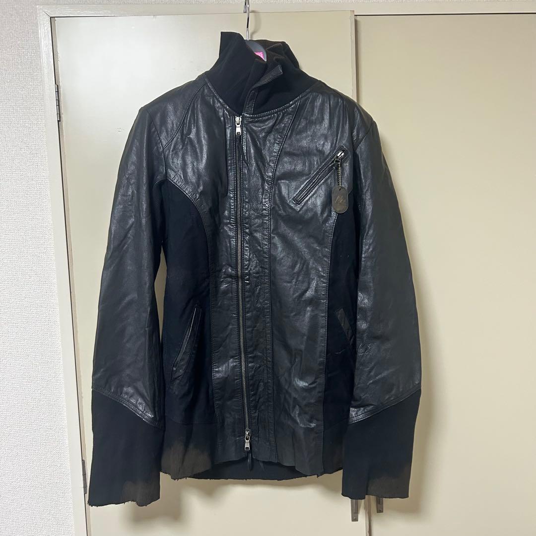 新品　14thaddiction レザーライダース