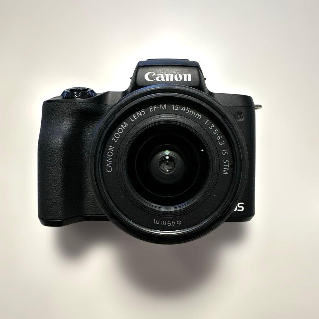 CanonキヤノンEOS KissM2ミラーレス一眼ブラック ダブルズームキット