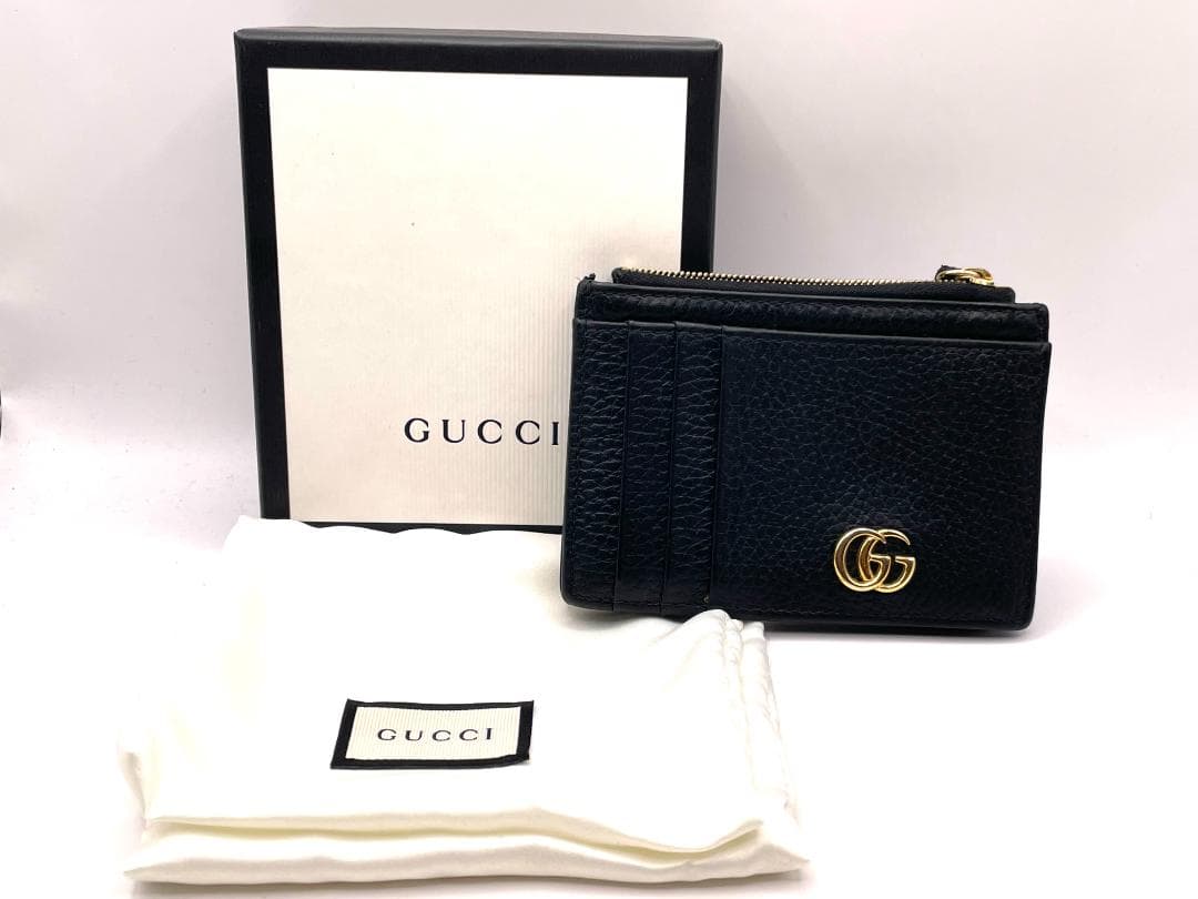 ゆ*う様 《正規品》GUCCI 　レザー　グッチ　ブランド　鑑定済み　黒　ケース