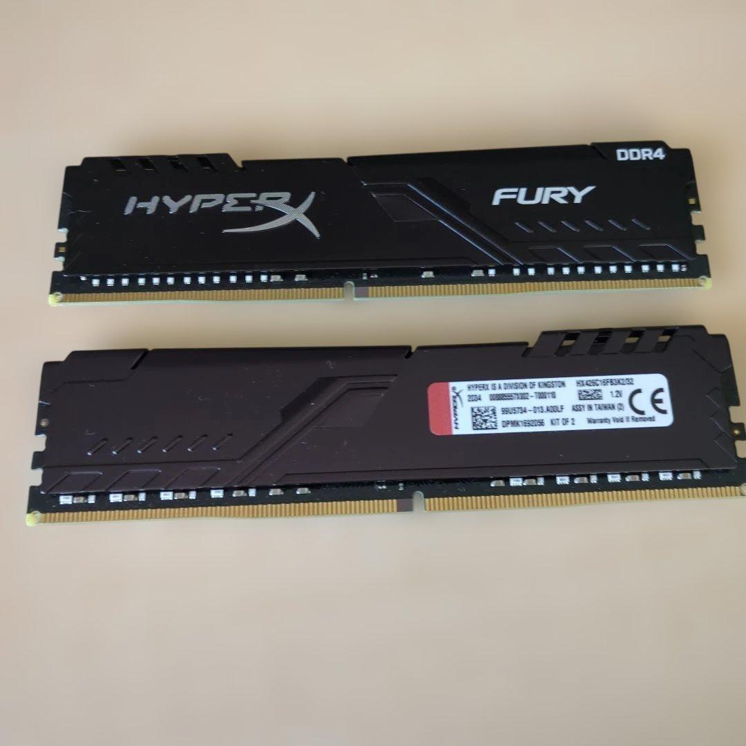 HYPERX FURY DDR4 16GBx2 メモリー