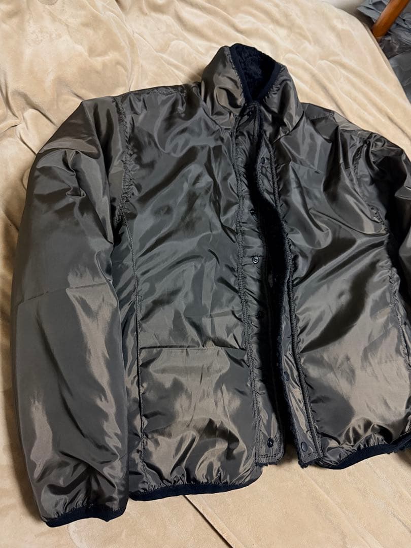 未使用 ２面用 スケルトン フリースジャケット スカル骨 スカジャン スタジャン