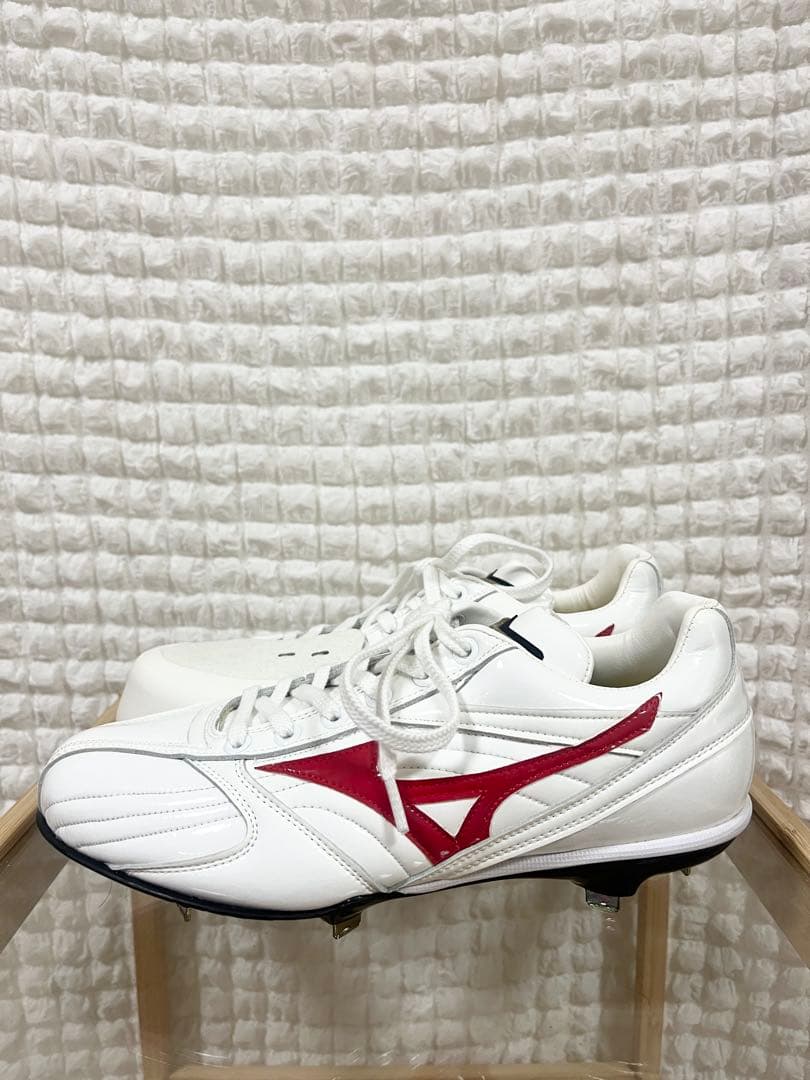 【新品オーダー品‼️】Mizuno スパイク　グローバルエリート　ホワイト/レッド