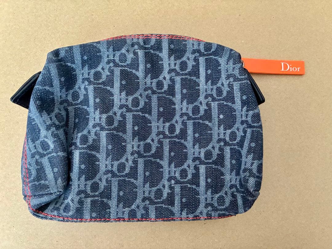 クリスチャンディオール ポーチ デニム トロッター