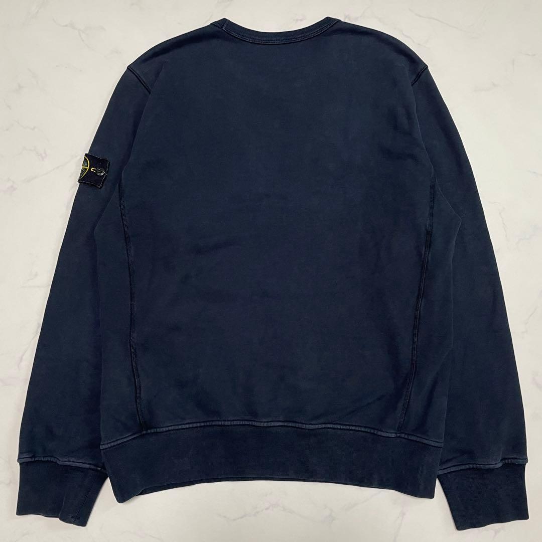 STONE  コットン　クルーネック　トレーナー　ネイビー　Mサイズ
