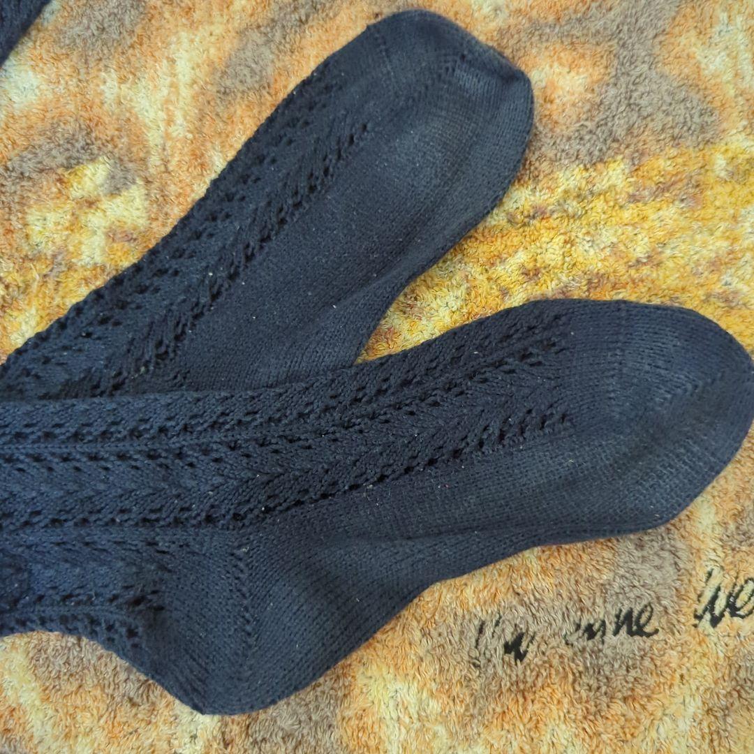 値下 レア ヴィヴィアンウエストウッド　クロシェ編み　ニーハイソックス　3本