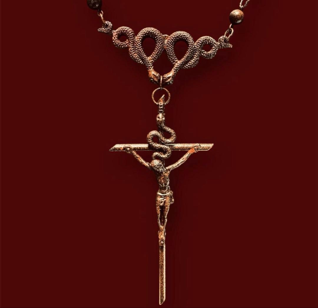 d*7様 1点物★ジャンポールゴルチエ★スネーククロスアンティークブロンズネック