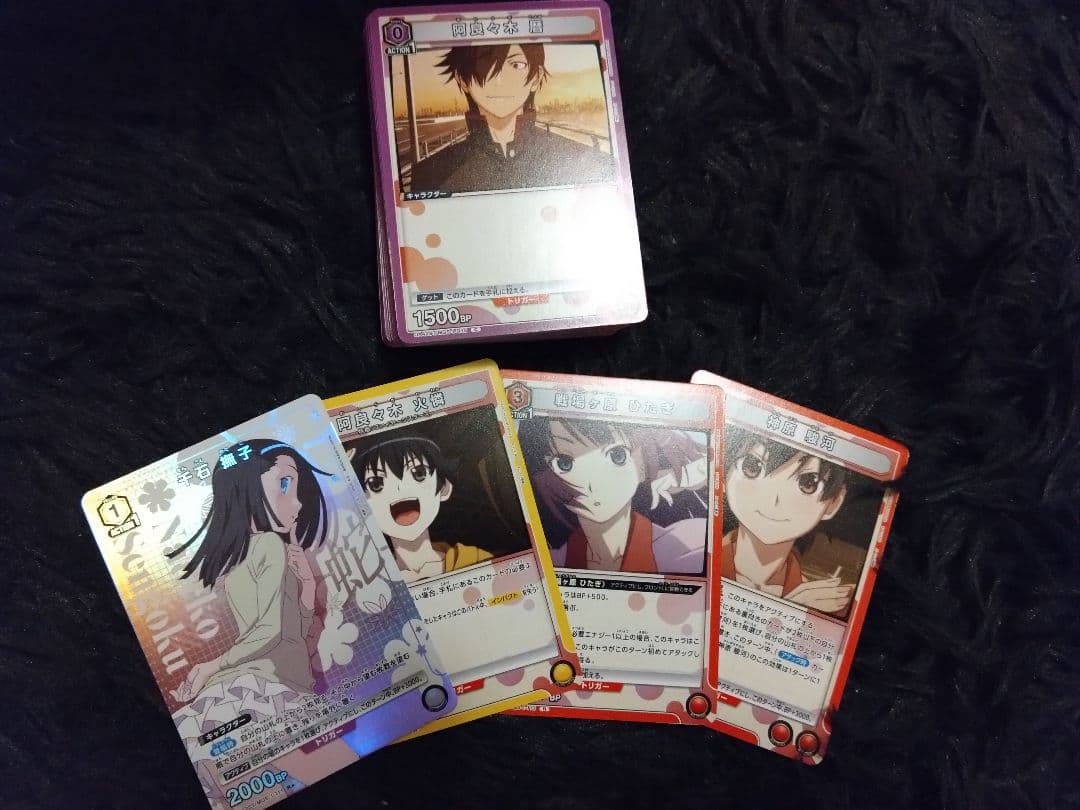 し*さ様 物語シリーズ UNION ARENA トレーディングカード 4コン一部