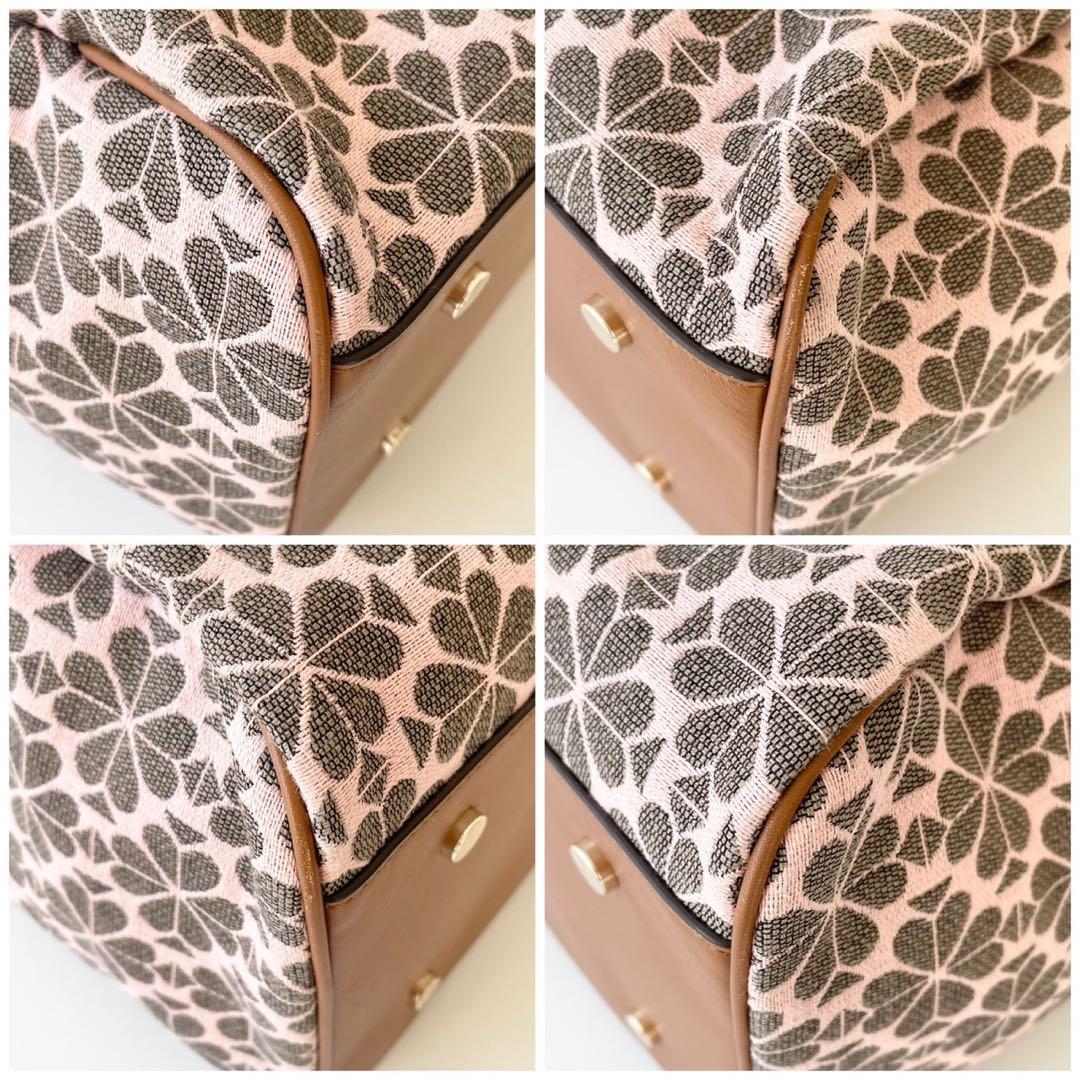 【極美品】kate spade スペード フラワー ジャカード トートバッグ