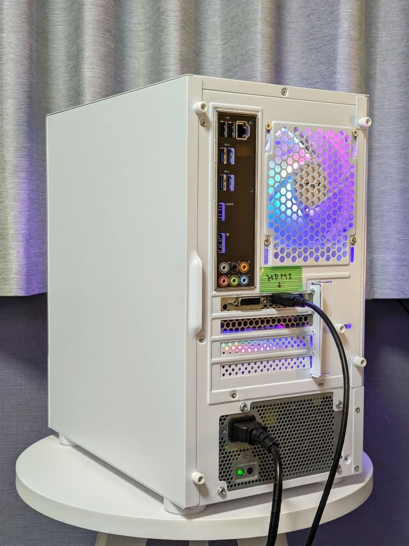 GTX1660SUPER搭載 新品白ケース RGBファン 自作ゲーミングPC