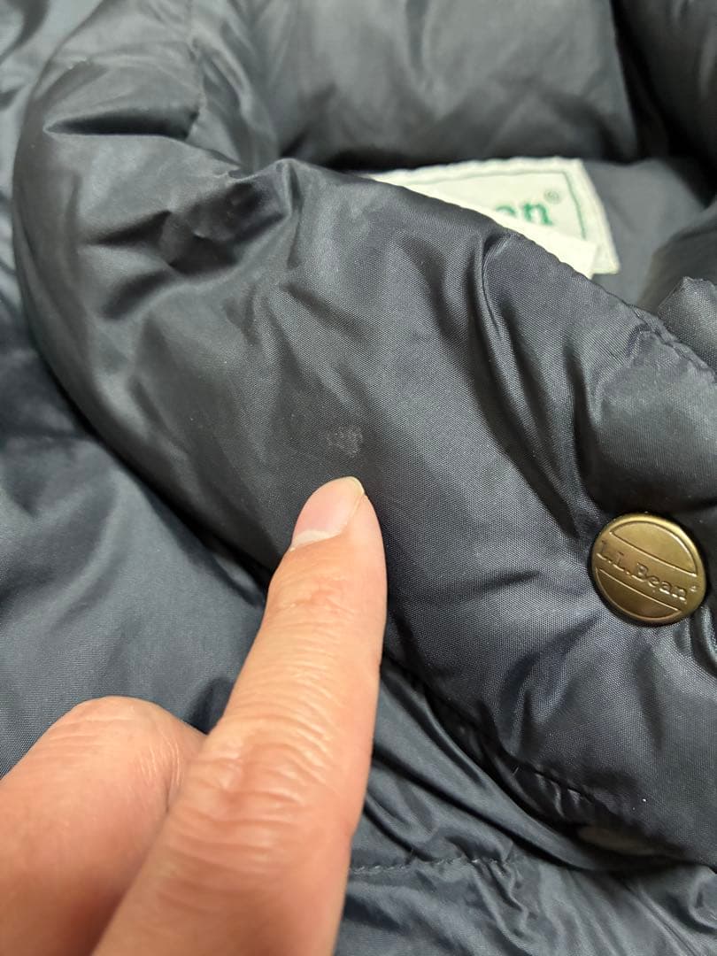 L.L.Bean ダウンベスト L(WOMEN'S) ブラック エルエルビーン