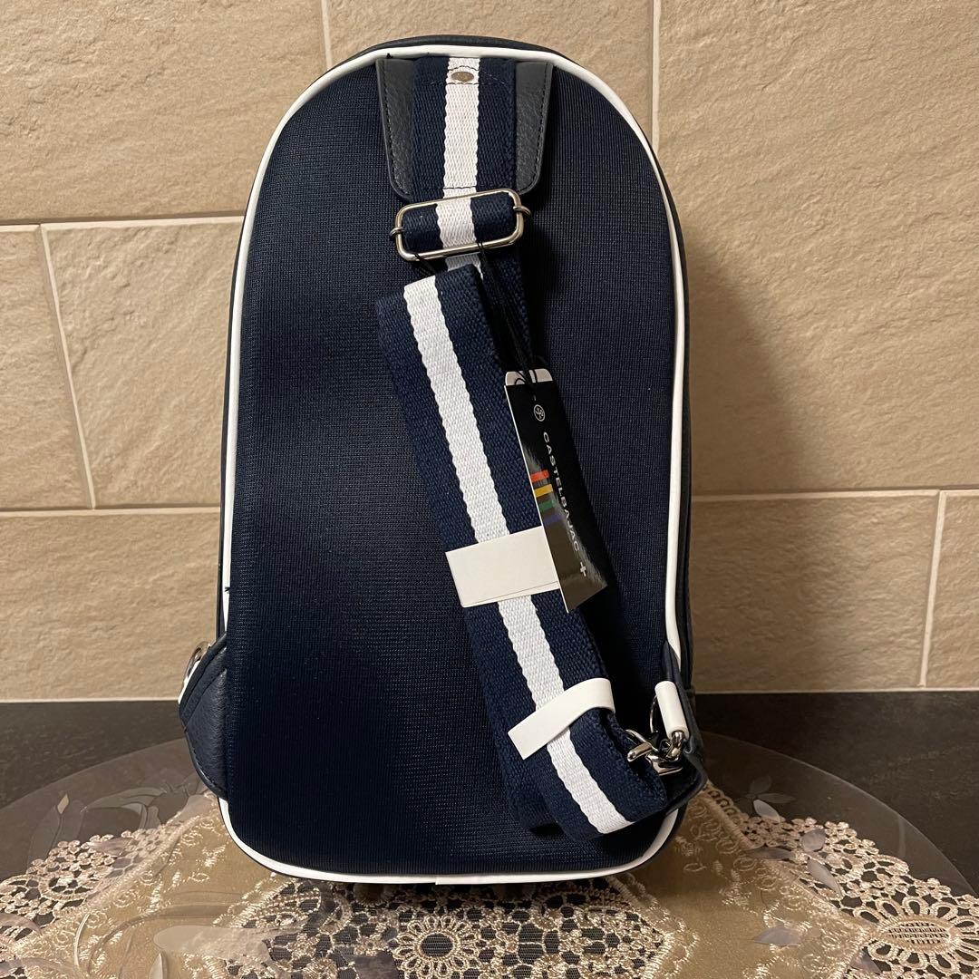 【新品】カステルバジャック　Mick ワンショルダーバッグ　紺　18,700円