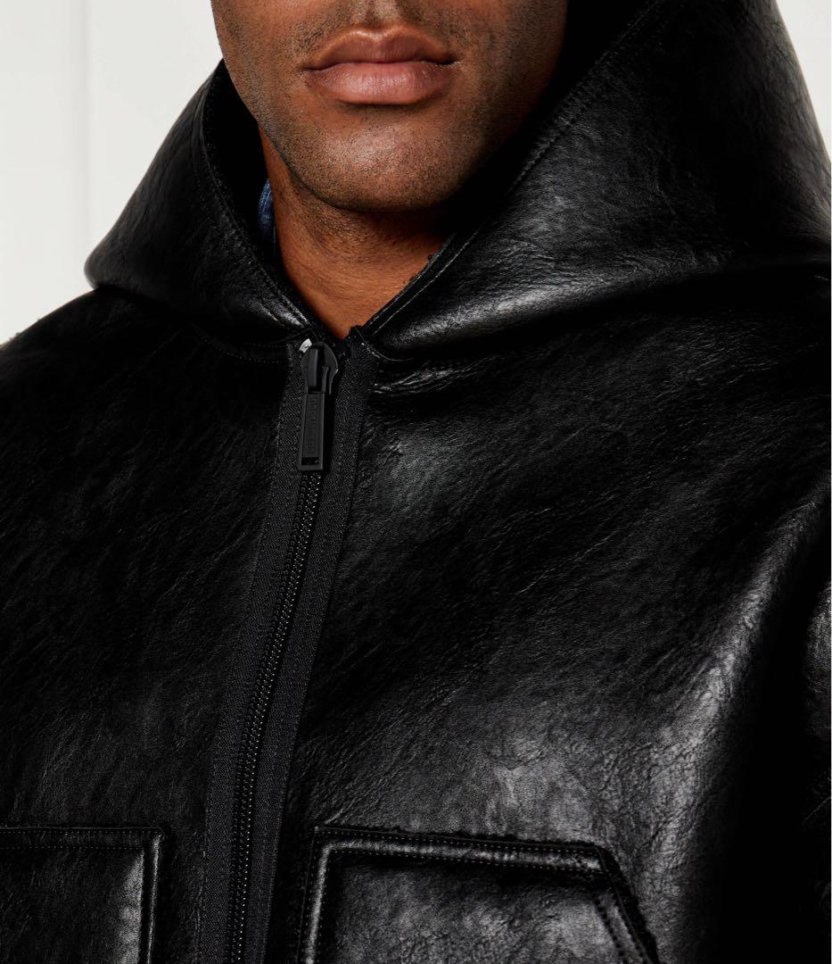 定価23万 24AW準新作・極美品 ヴィーガンレザー オーバーサイズジャケット