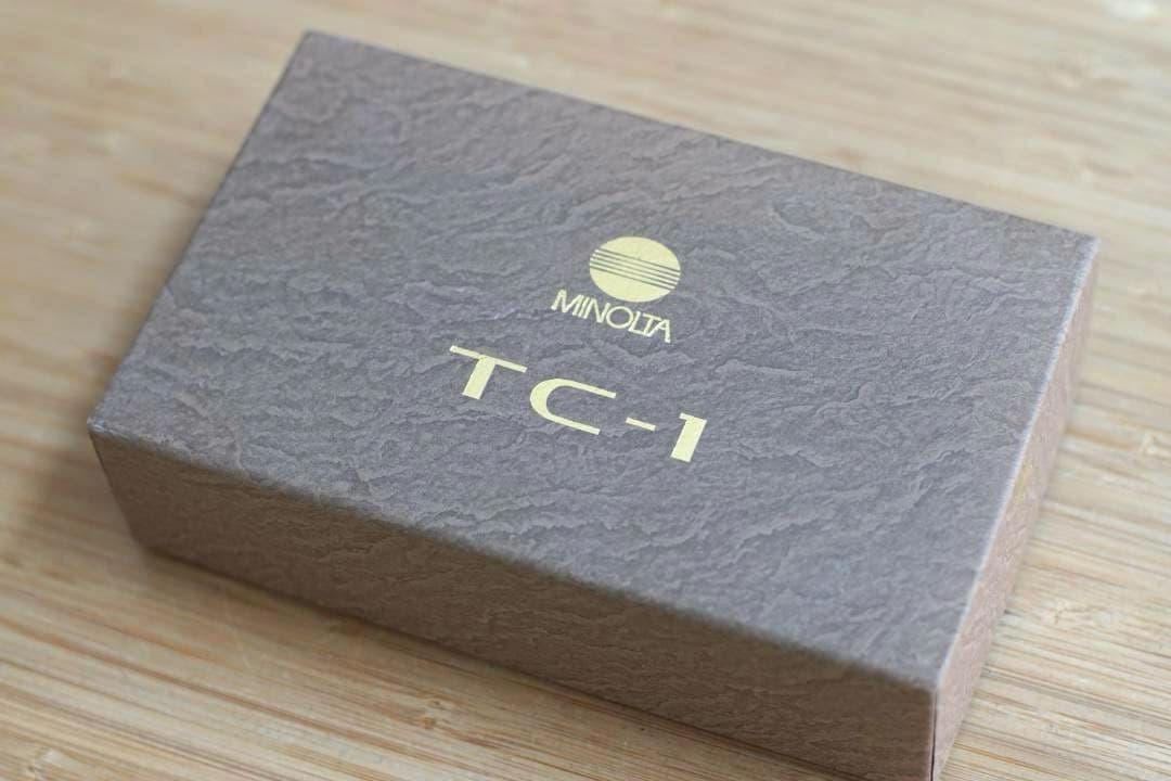 MINOLTA　TC-1　レザーケース/箱付き（説明文ご確認ください）