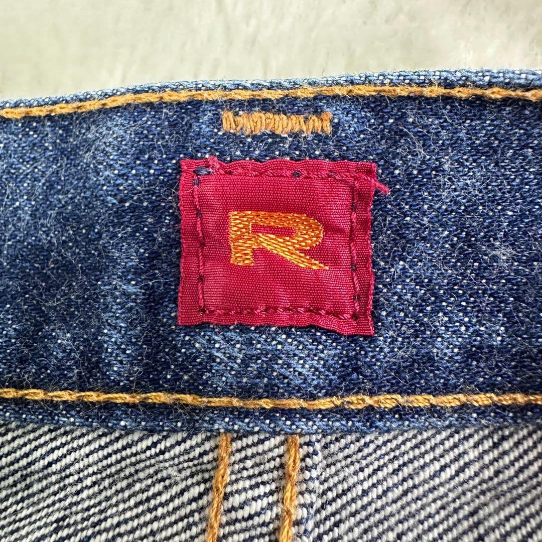 美品 リゾルト 710 デニム ジーンズ W34 大きいサイズ 濃紺 インディゴ