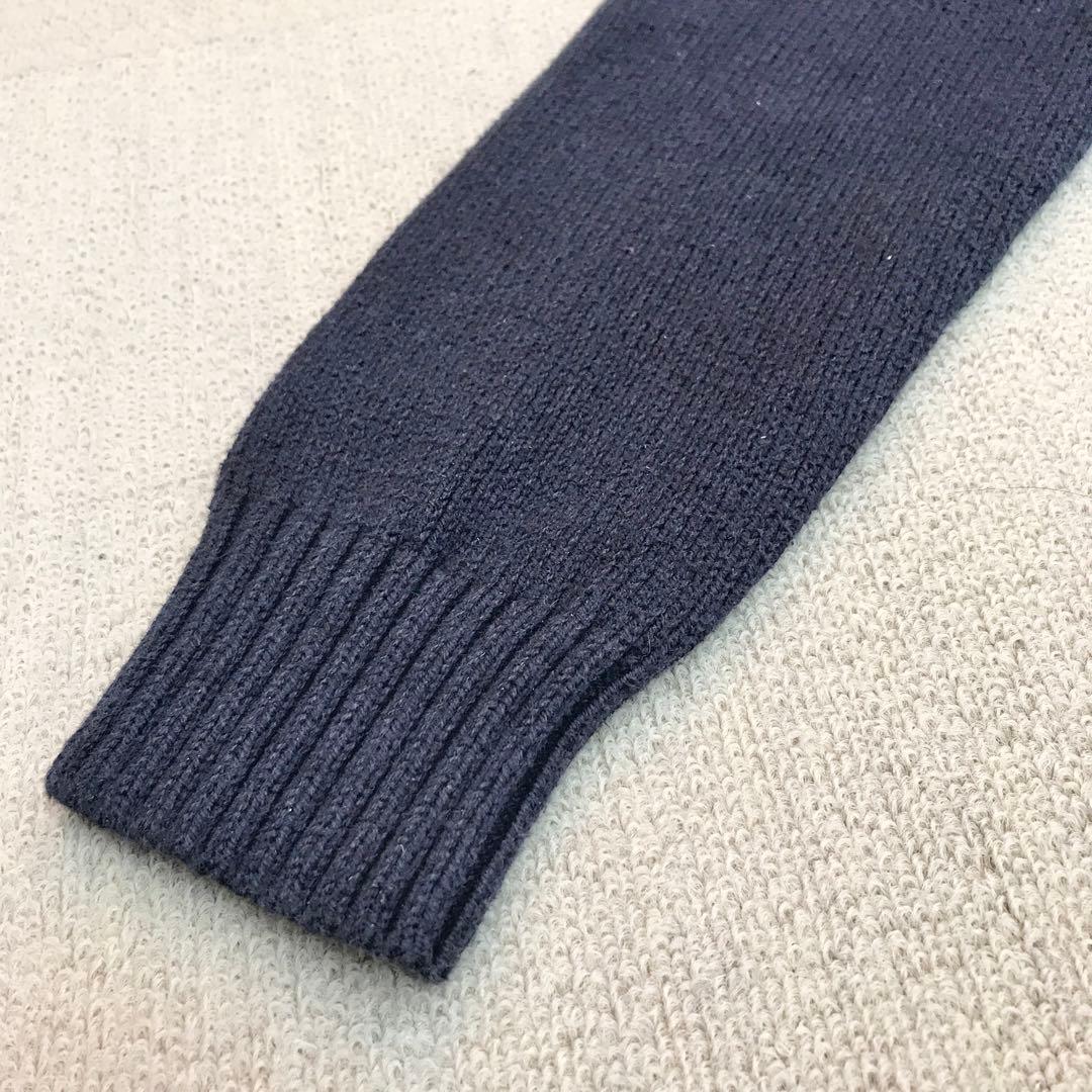 ポロ ラルフローレン ニット セーター ベア 紺 160L 星条旗 S3369