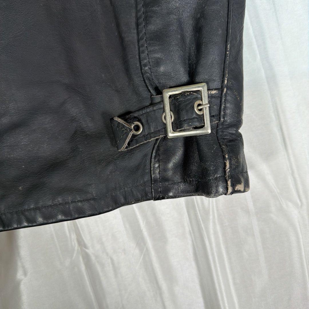 Schott ショット シングルライダースジャケット ボアライナー付き36